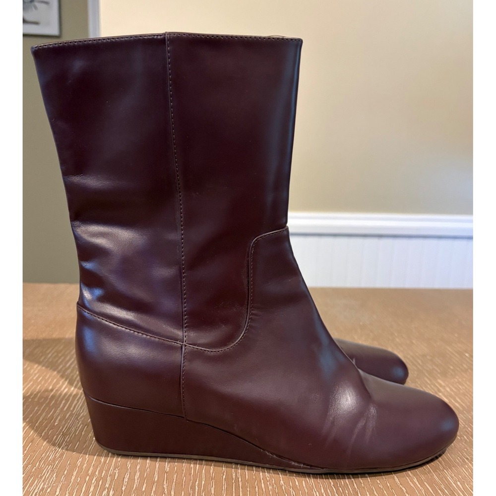 Cole Haan 'Tali Grand‎ Short Boot' Waterproof Chestnut Brown Leather Size 10